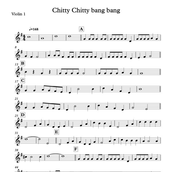 Preview of Music - Chitty Chitty Bang Bang
