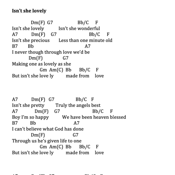 Preview of Music - Isn't she lovely