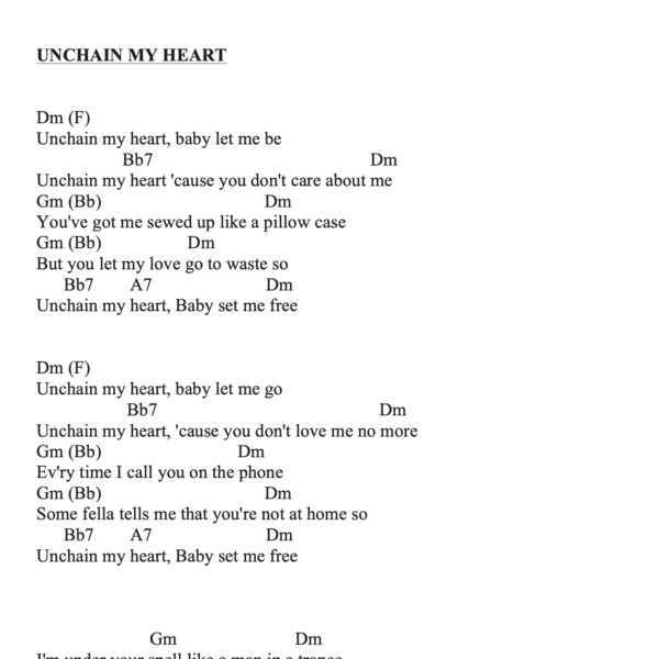 Preview of Music - Unchain my heart