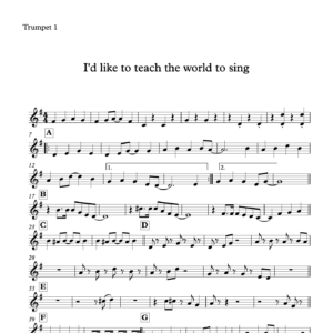 Preview of Music - I'd like to teach the world to sing